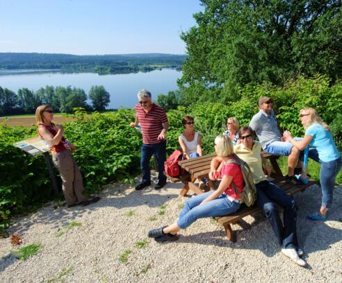 Diese Familie setzt eine Pause ein.