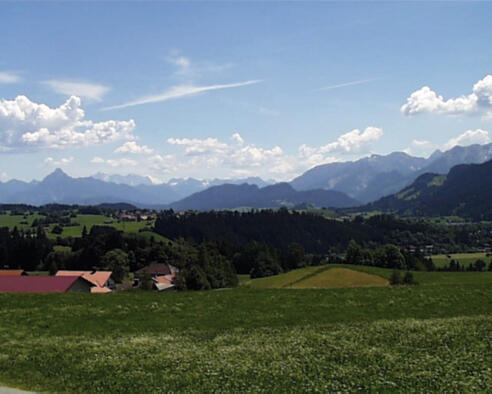Immer wieder können wir unseren Blick über die Landschaft schweifen lassen.
