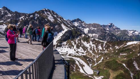 Panorama von der Kanzelwandbahn-Bergstation