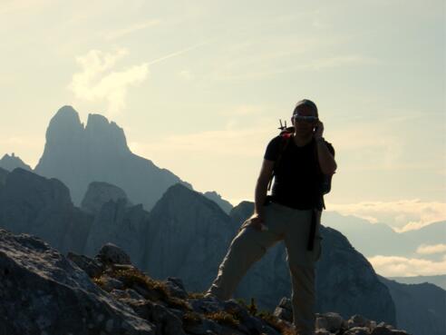 Strichkogel 2034m mit Blick zur Bischofsmütze