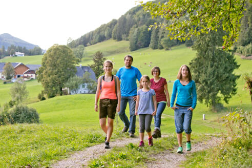 Familienwanderung in der Fuschlseeregion