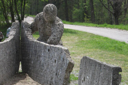 Steinerne Schiffsmo am Ausgangspunkt