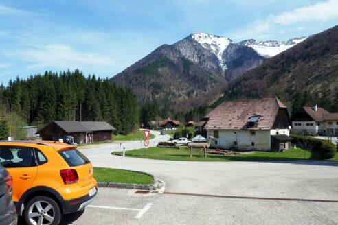 Parkplatz nach Jagersimmerl 577m