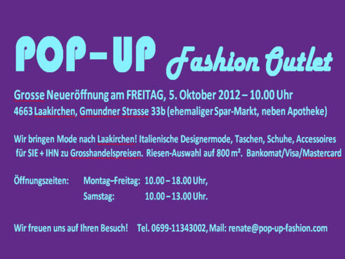POP-UP-Fashion Outlet