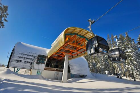 Papageno-6er Gondelbahn Bergstation