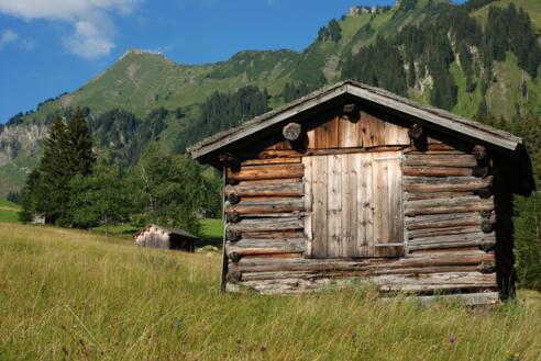 alpgang Streuehütte im Berngather Ried