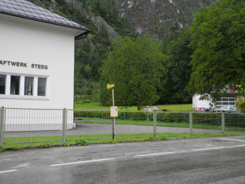 Haltestelle &quot;Steeg E-Werk&quot; (Richtung Hallstatt)