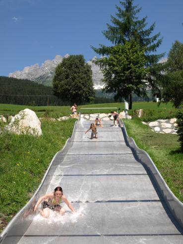 Rutschen am Goinger Badesee