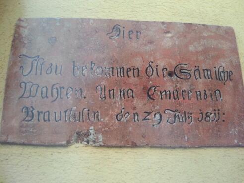 Firmenschild Blatzer