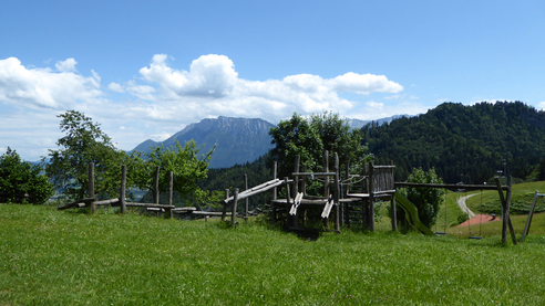 Spielplatz an der Bergstation der Bergbahn Hocheck