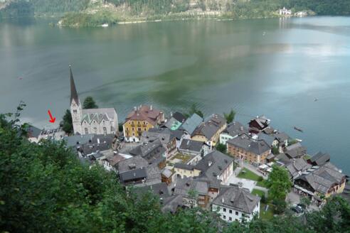 Anlegestelle Hallstatt Markt (Pfeil)