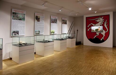 Raum Urgeschichte im Heimathasu-Stadtmuseum Perg