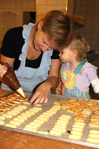 Kekse backen bein Bäckerei Frauendorfer