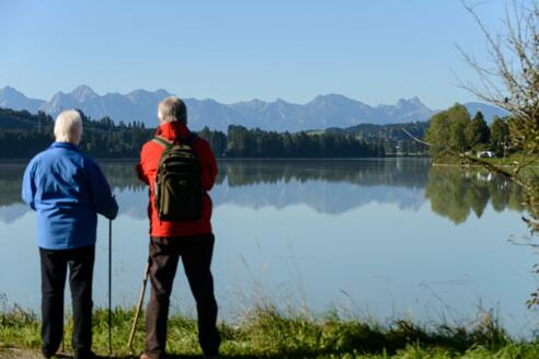 Am Stausee in Lechbruck
