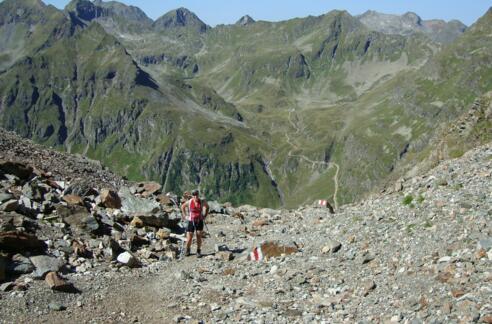 Blick vom Hochgolling auf die Landawirseehütte
