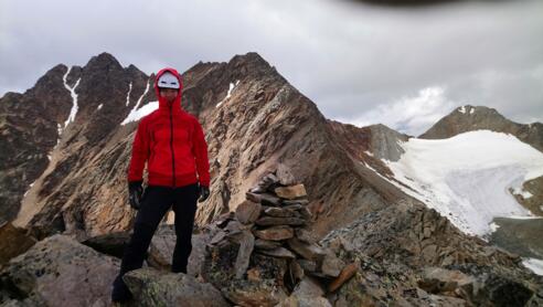 Kleiner Ramolkogel 3349m, dahinter von links nach rechts Großer, Mittlerer und Nördlicher Ramokogel