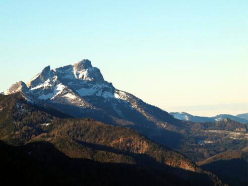 Blick zum Schafberg.