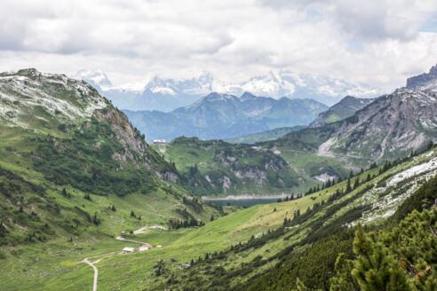 Auf dem Weg vom Johannesjoch zur Alpe Formarin