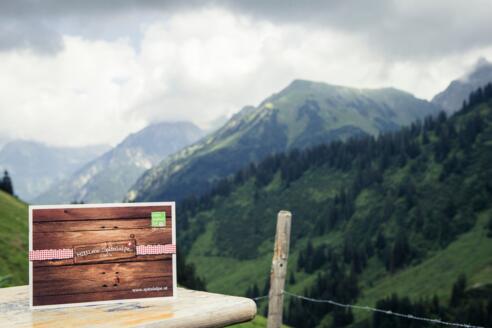 Terrasse mit Blick auf das hintere Kleinwalsertal