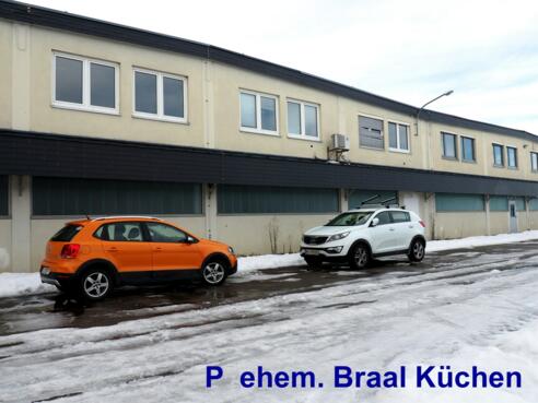 Parkplatz 408m, der ehemaligen Braal Küchen