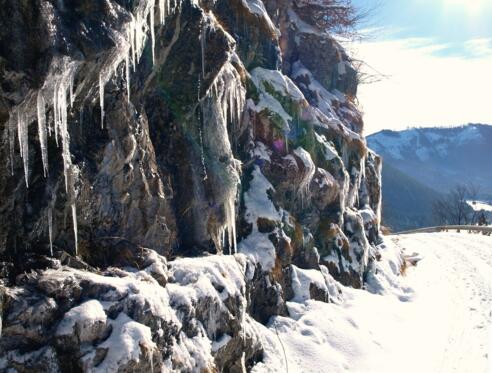 Zufahrtsstraße zur Hintersteineralm, 915m bis 1029m