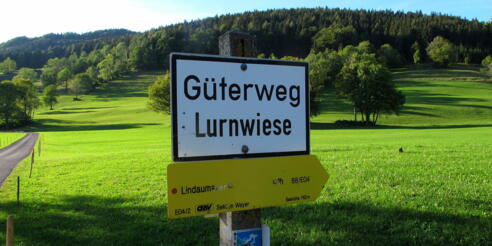 Start vom Parkplatz Güterweg Lurnwiese