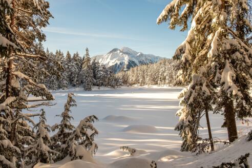Möserer See im Winter
