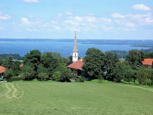 Blick auf Hittenkirchen