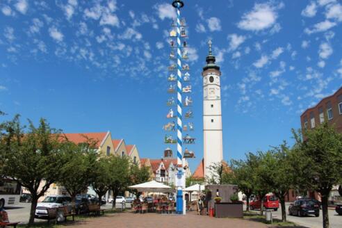 Historische Altstadt Dorfen, Blick auf Marienplatz