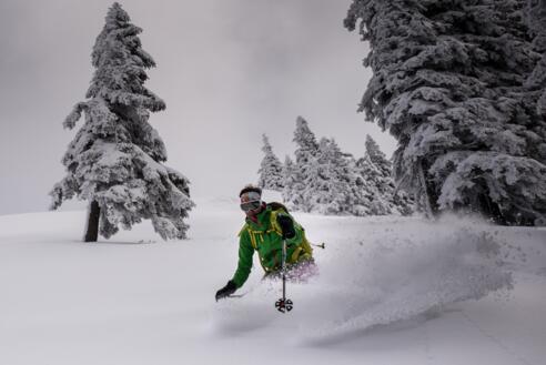 Traumpowder auf der Südwest-Abfahrt von der Bodenschneid