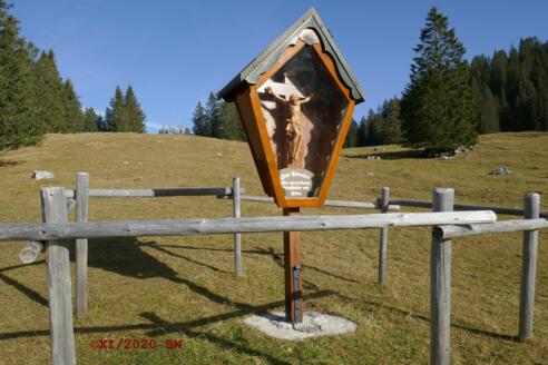 Schafhalter- und Hirtenkreuz an der Rehbergalm