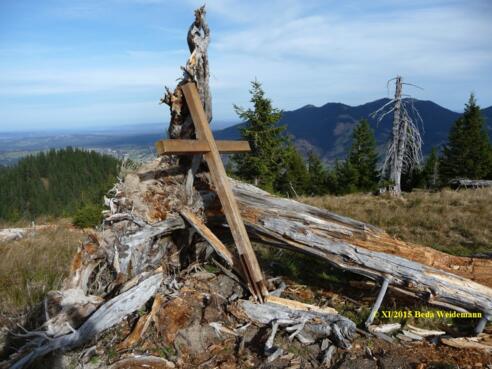 Am Gipfel des Rosengarten (1423 m)