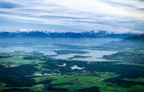 das Chiemgau mit dem Chiemsee