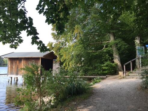 Weßlinger See, Weg endet mit Stufen!