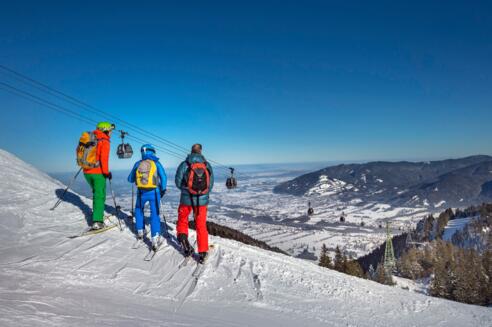 Skifahrer am Brauneck