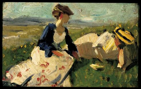 Franz Marc - Zwei Frauen am Berg - 1906