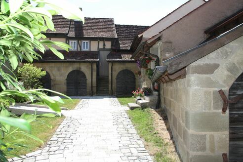 Im Innenhof der Kirchenburg