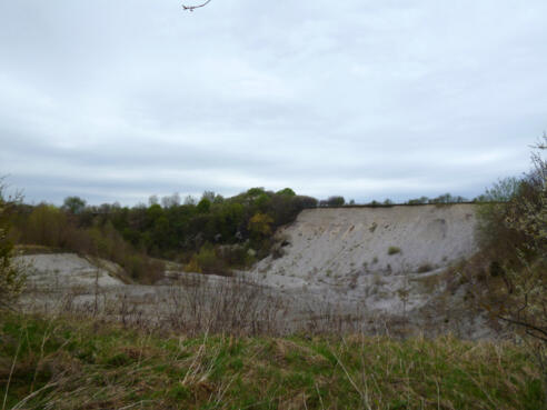 Kiesgrube an der Westenrieder Straße östlich von Huglfing.