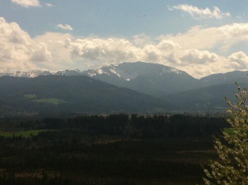 Weitblick auf die Alpen