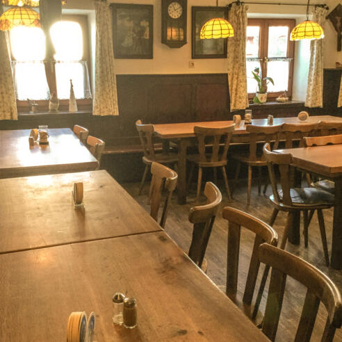 Gaststube im Gasthaus Steidl