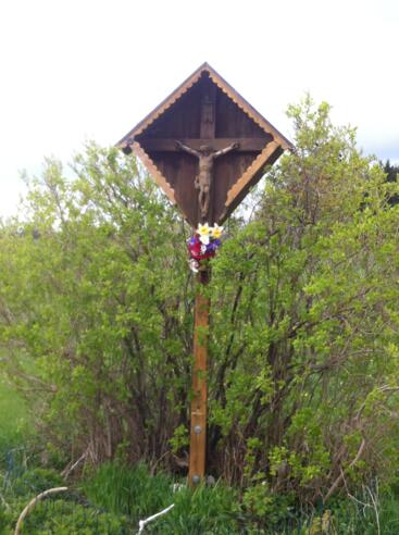 Wegkreuz am Höhenweg nach Böbing