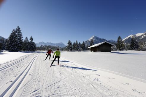Langlaufen im ZugspitzLand - Große Runde im Loisachtal