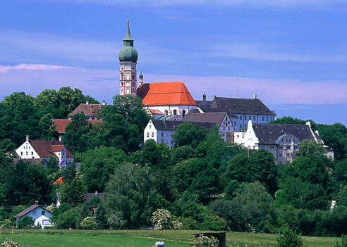 Das Kloster Andechs.