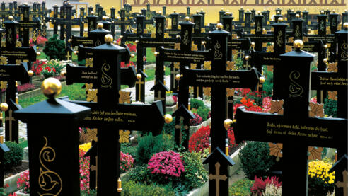 Ein besonderes Bild: Der Friedhof in Segringen