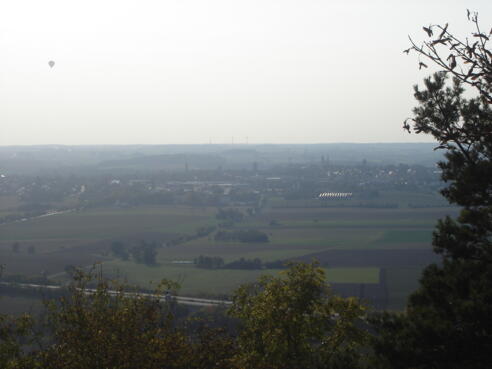 Blick über Rothenburg nach Westen ins Würtembergische