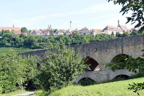 Doppelbrücke über die Tauber