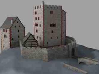 Skizze der abgegangenen Burg