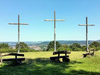 Die drei Kreuze auf dem Sternberg.