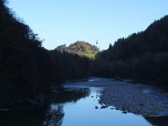 Blick vom Saalachwehr.