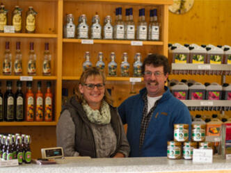 Claudia und Stefan Vogler vom Getränkestadl Obermaiselstein